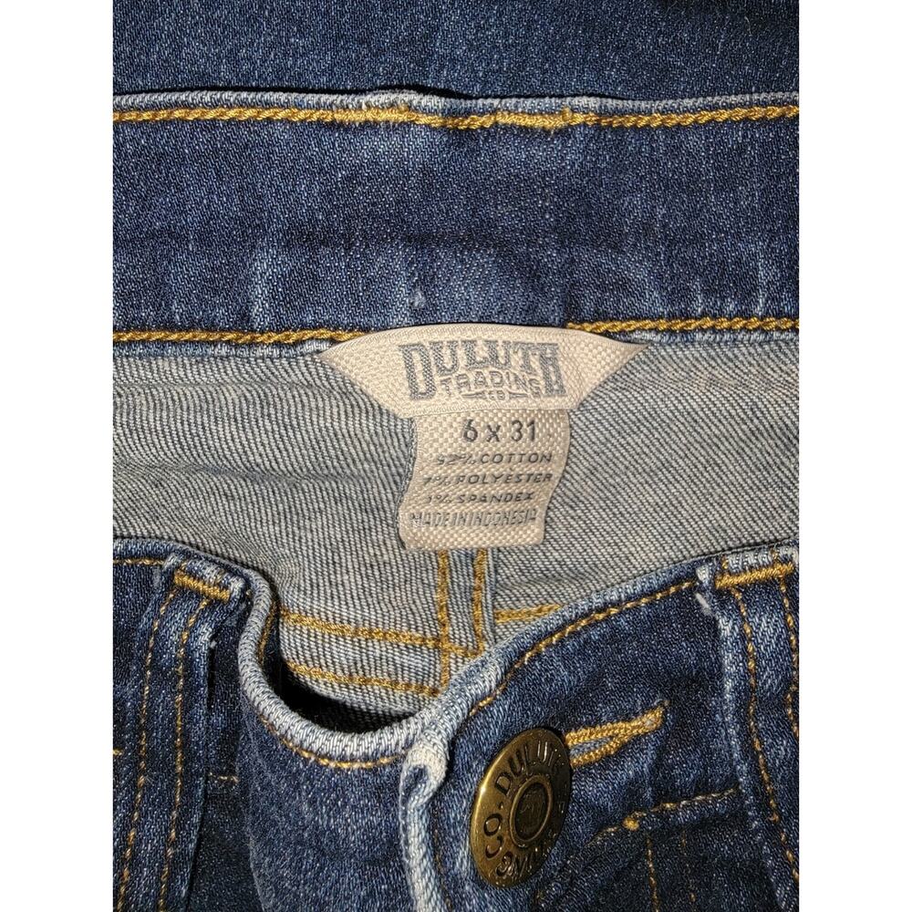 Duluth Daily Denim Dark Wash Blue Bootcut Jeans Size 6 - Picture 9 of 9